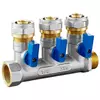 Compact Nickel Plated Brass Manifold