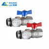 SL-8019 Straight Ball Valve with Gauge