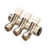 Nickel Plated Brass Water Distribution Manifold 2-6 Way