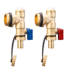 Manual Brass Air Vent & Drain Valve for Manifold Maintenance Systems
