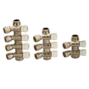 Nickel Plated Brass Water Distribution Manifold 2-6 Way