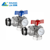 SL-8020 Angle Ball Valve with Gauge
