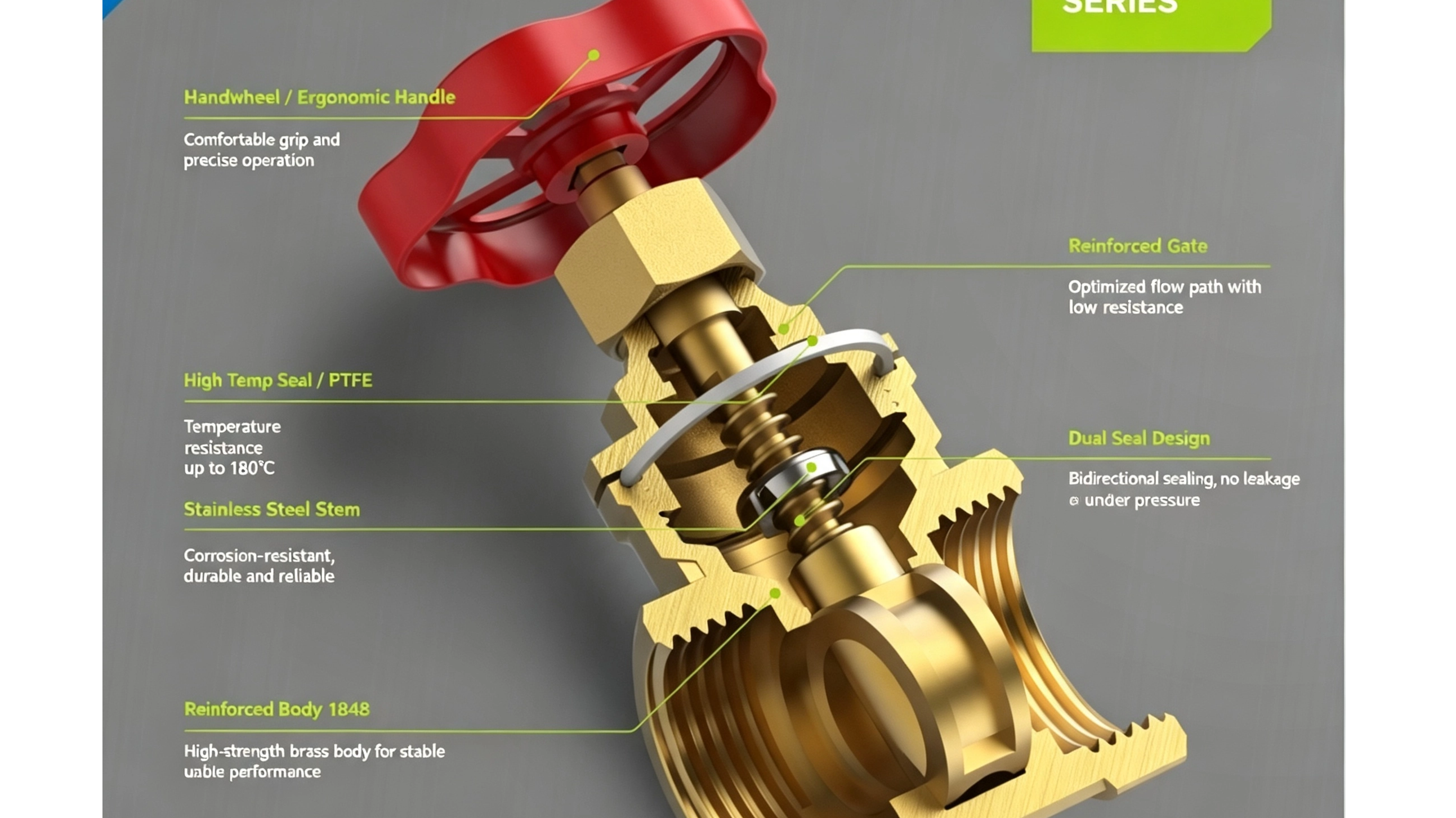 Brass Gate Valve DN15-DN100: Specifications, Types & Product Series Guide